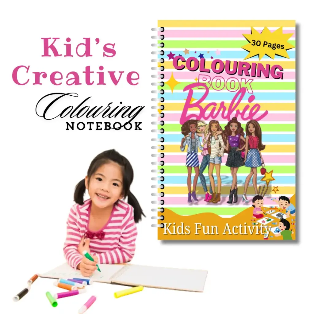 Barbie Colouring Book for kids (SpiralBook)