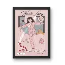 Cute Asthetic Black MDF Wood Photo Frame 